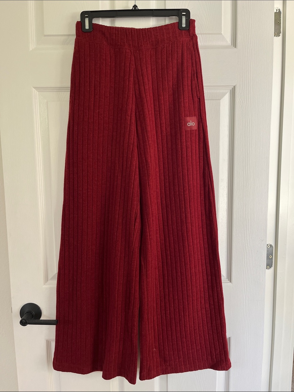 ALO Yoga Ribbed pants - Deep Red
